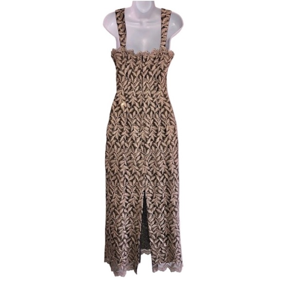 Gold vintage sequin evening gown - Picture 2 of 7